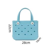 EVASTORE gran Capacidad Boggs Bolso de playa Verano EVA cesta de playa Mujeres Picnic Tote Bolsas Agujeros Impermeable Bolso Bolsa de Compras 240515 - details 0