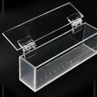 Caja transparente para ver peces, Mini pecera acrílica con tapa y escala, tanques de cría de peces rectangulares, caracoles - details 2