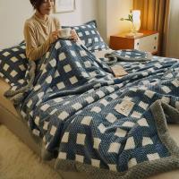 Manta de punto de hilo de chenilla suave, lavable a máquina, hecha a mano, para sofá y cama - details 4
