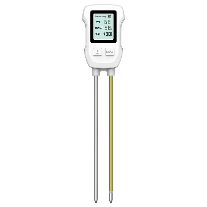 Probador de suelo 3 en 1, medidor de PH/humedad/temperatura, Sensor Digital LCD de PH del suelo, flores y plantas, Detector de humedad para jardín y césped - 1