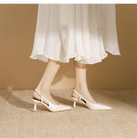 Zapatos de tacón de aguja con espalda hueca y punta de bolso de boca baja de nuevo estilo - details 17