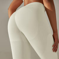 Hamidou-MALLAS DE Yoga sin costuras para mujer, ropa deportiva de entrenamiento, pantalones deportivos de cintura alta - details 16