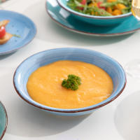 Vancasso BONITA vajilla azul de 18 piezas, juego de platos de cena, platos de sopa, platos de postre, servicio de barro para 6 personas - details 7