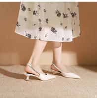 Xiaoxiangfeng-correa de cadena puntiaguda, tacón medio, zapatos individuales - details 17
