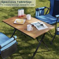 Mesa de Camping Plegable Ligera con Bolsa de Almacenamiento Picnic al Aire Libre Ajustable a Tus Alturas Barco de Barbacoa para Jardín - details 2