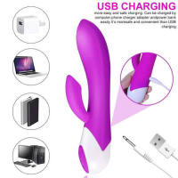 10-frecuencia flexible conejo vibrador palo fuerte duradero vibración de silicona masajero G punto clitoris estimulador del clítoris juguete sexual adulto producto sexual - details 7