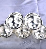 Xizang magic ware S999 plata pura suave siete cuencos Buda ocho taza de agua bendita - details 10