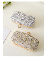 Bolso de Noche de Diamantes Hecho a Mano Bolso de Mano con Reloj de Diamantes para Mujer - details 8