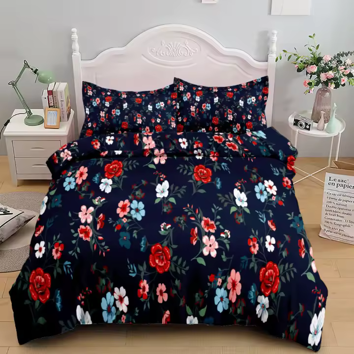 Funda de edredón, juego de cama con flores de acuarela, juego de ropa de cama individual, doble, Queen, King, Cal King Size - 1