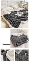 Manta gruesa de doble capa para cama, manta de lana de cordero para el hogar, funda de sofá suave de Sherpa cálida para recién nacidos, colcha para niños, invierno, nuevo - details 9