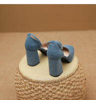 Zapatos de tacón grueso con una tira de moda de nuevo estilo - details 30