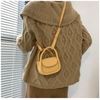 Diseñador de Moda Mini Bolso Negro Marrón Bolso de Hombro de Cuero con Tapones - details 19