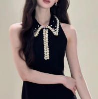 Xiaoxiangfeng Qianjin Miu serie cintura de mujer ceñida, adelgazante, sensación de alta gama, vestido pequeño con cuentas de uñas de industria pesada, - details 5