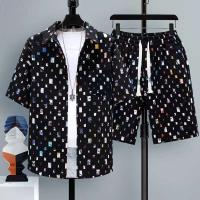 Ohsisa Traje de manga corta para hombre para verano 2025 Conjunto de dos piezas de pantalones cortos deportivos casuales para jóvenes y estudiantes - details 4