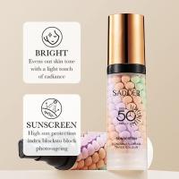 Nuevo Crema aislante de arcoíris de tres colores, 40ml, SPF50 + protector solar, hidratante, Invisible, poros, brillo Facial, corrección del tono de la piel - details 19