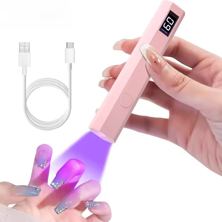 Secador de Uñas Mini Portátil CNHIDS Lámpara de Espejo LED UV Secado Rápido de Gel - 1