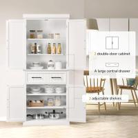 Armario de Almacenamiento Ajustable en Altura 183.5x76.5x40.5 cm Versátil para Cocina y Comedor - details 4