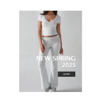 Conjunto Deportivo Casual para Mujer Primavera-Verano 2025 Camiseta de Manga Corta Pantalones Largos Conjunto de 2 Piezas - details 0