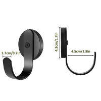 Ganchos Magnéticos Fuertes Colgado de Puerta Delantera Negra Organizador de llaves para Cocina y Nevera Soporte de 11lb - details 11
