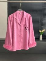 Conjunto de pijama de mujer de manga larga, pijama, 2 piezas, satén home TRE, lujosa camisa y pantalón con estampado de leopardo, novedad para el verano - details 2
