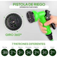 Manguera de agua para jardín, pistola extensible de jardín, diferentes salidas de agua, varias medidas - details 3