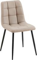Comedor Antibes tapizada en Polipiel I Butaca de salón con Base metálica de 4 Patas I Asiento de Cocina, Color:Blanco - details 18