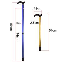 Bastón telescópico con puntas de goma para caminar, equipo de escalada corporal de aluminio para ancianos, 6 grados - details 8