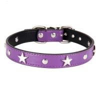 Collar de Mascota de Cuero con Pendientes de Estrellas Ideal para Perros Pequeños y Medianos - details 7