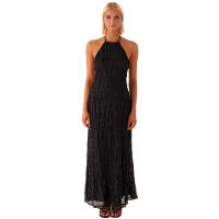 51618 Vestido largo de mujer sin espalda de tela plisada con personalidad nueva y transpirable con lazo de hoja de loto - details 41