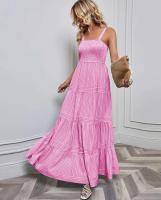 Vestido casual de moda primavera-verano con tirantes finos a rayas para mujer - details 6