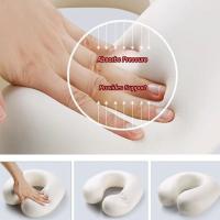 Almohada de viaje en forma de U con patrón de escamas de pescado, almohadilla para reposacabezas para siesta, suave y agradable para la piel, Protector de cuello para dormir de rebote lento - details 7