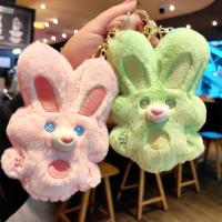 Lindo muñeco conejo llavero peluche juguete adornos coche llavero colgante regalo - details 2