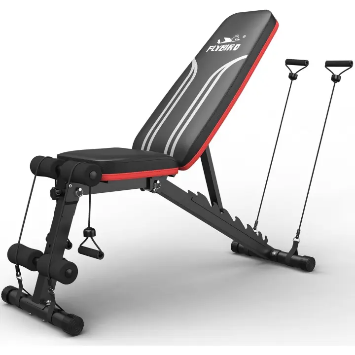 pesas ajustables para gimnasio en casa, declinación de 15 grados, banco de pesas plegable resistente y duradero para años de entrenamiento - 1