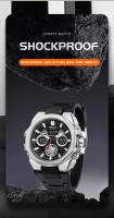 SMAEL Relojes deportivos Reloj despertador con pantalla LED digital resistente al agua 8098 Relojes de pulsera de cuarzo analógicos de moda joven para hombres - details 2