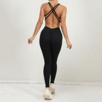 Mallas deportivas ahuecadas plisadas para otoño e invierno, conjunto de mono de Yoga, Leggings deportivos sin espalda que se abrazan al cuerpo, nuevo - details 37