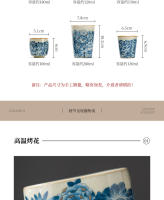 Ru Kiln Golden Wanhua Master, degustación de alta gama, cerámica única, uso Personal, juego de Kung Fu, taza de té pequeña - details 9