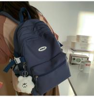 Nueva Mochila Sencilla para Estudiantes Universitarios Mochila de Color Sólido para Hombres y Mujeres - details 24