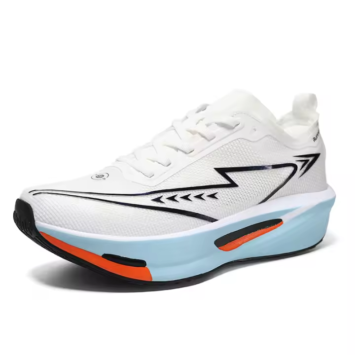 Zapatos acolchados con placa de carbono y superficie de malla transpirable de verano, zapatos deportivos para niños adolescentes - 1