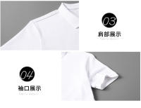 Tiktok POLO camisa de los hombres 2025 novedad de verano cuello sólido Casual algodón transpirable negocios camiseta de manga corta - details 30