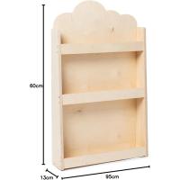 librería montessoriana para niños |   Estantes de 3 Alturas en Madera Natural |   Colocación Frontal de los Libros - details 2