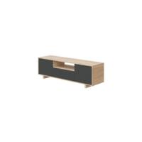 Mesa de TV, Blanco Mate y Natural, Mediana - details 13