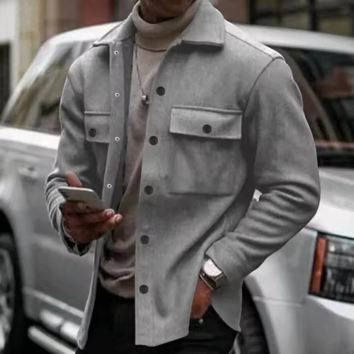 Nuevo traje retro americano con botones de otoño invierno, chaqueta deportiva y casual con solapa - 1