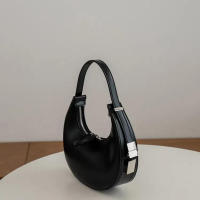 Bolso de hombro de media luna para mujer, bolso elegante informal que combina con todo, color sólido, estilo francés, Vie - details 1