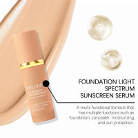 Espectros de luz 4 en 1, base biomímica, cobertura ligera sin defectos, hidratante de base, maquillaje de larga duración - details 7