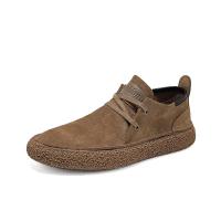 Zapatos Informales De Piel Auténtica De Ante Para Hombre, Zapatos Planos Con Cordones, Ligeros Y Cómodos Para Conducir, Zapatos Oxford Para Exteriores - details 6