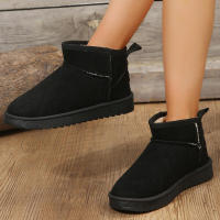 Botas de nieve de ante para mujer, zapatos góticos informales gruesos y cálidos, invierno, 2023 - details 10