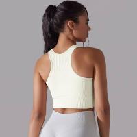 Sujetador deportivo para mujer, ropa interior, hilo sexy, informal, a rayas, sin costuras, top para gimnasio - details 14