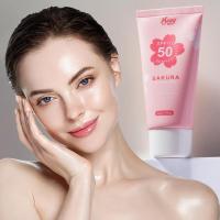 Protector solar Sakura para cuerpo y rostro, base de maquillaje facial, bloqueador solar, crema protectora de la piel, control de grasa, hidratante SPF50 PA+++, - details 6