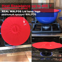 Walfos Tapa de mantenimiento fresco de silicona de grado alimenticio Tapa de olla resistente al calor Tapas universales para contenedores de cocina - details 1