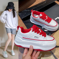Zapatos deportivos casuales de suela gruesa para mujer, versátiles, nuevos, de verano, blancos, pequeños, 2025 - details 5